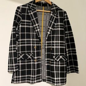 Topshop Blazer Plaid